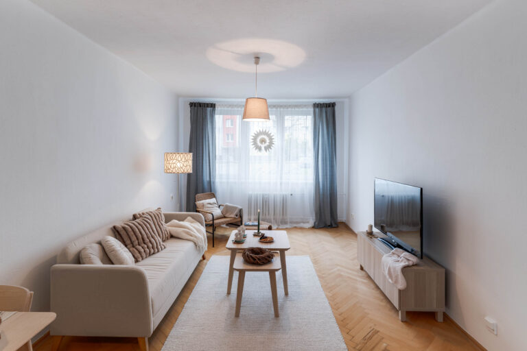 Home staging Ostrava - obývací pokoj PO